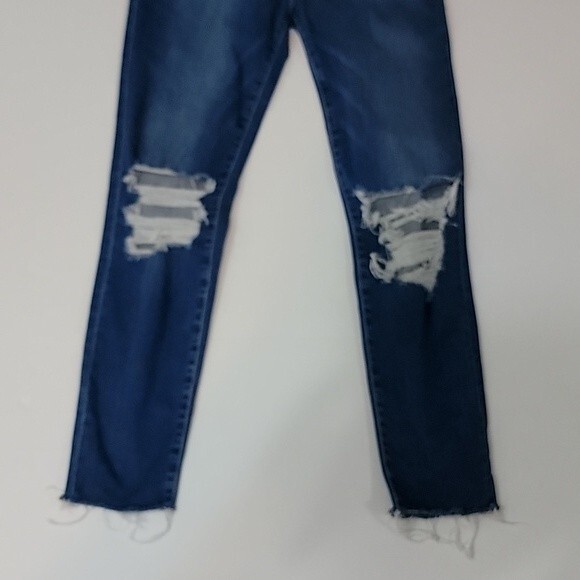 FRAME Le High Skinny Crop Gaby Distressed Jeans size 27 - Picture 3 of 9